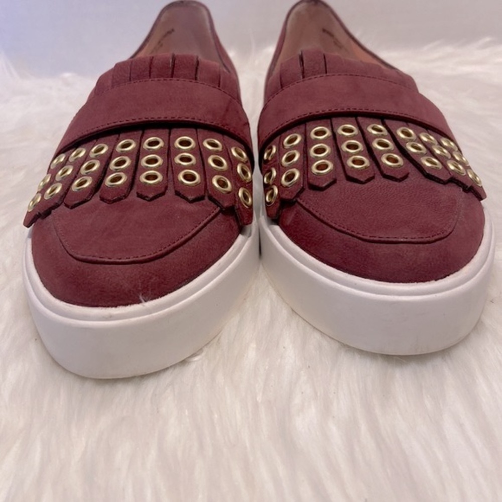 Kate Spade Courtney Grommet Slip On Burgundy Size 5 1/2 - Picture 5 of 11